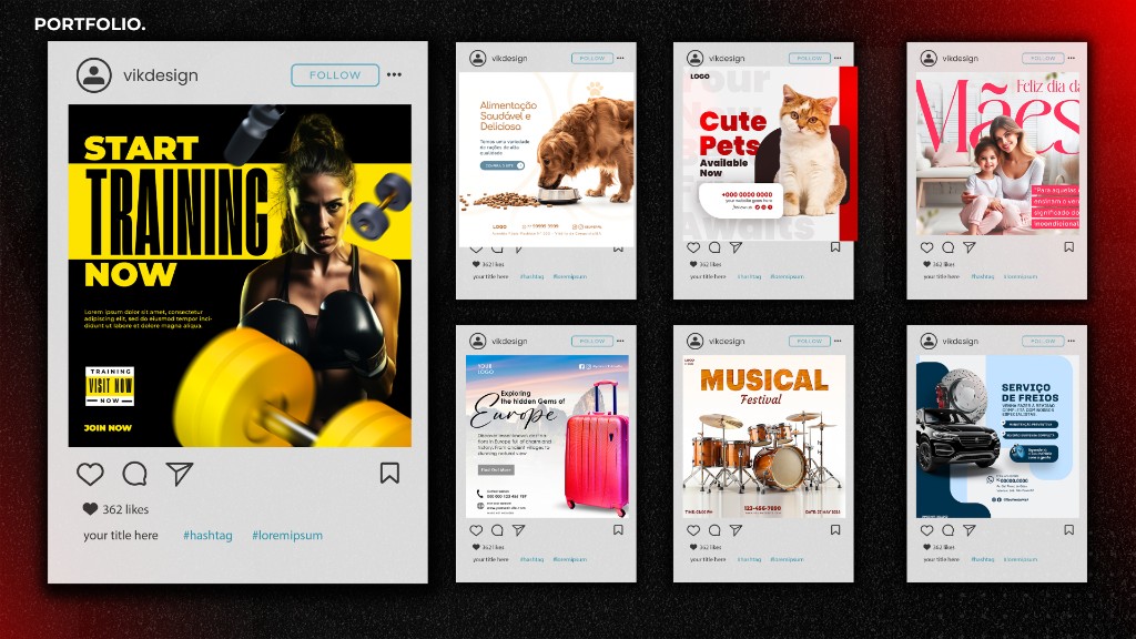 Social media design portfolio